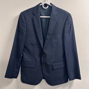 🔥: J Crew • Slim • Thompson • Navy • Wool Blend • Suit Jacket • 38S